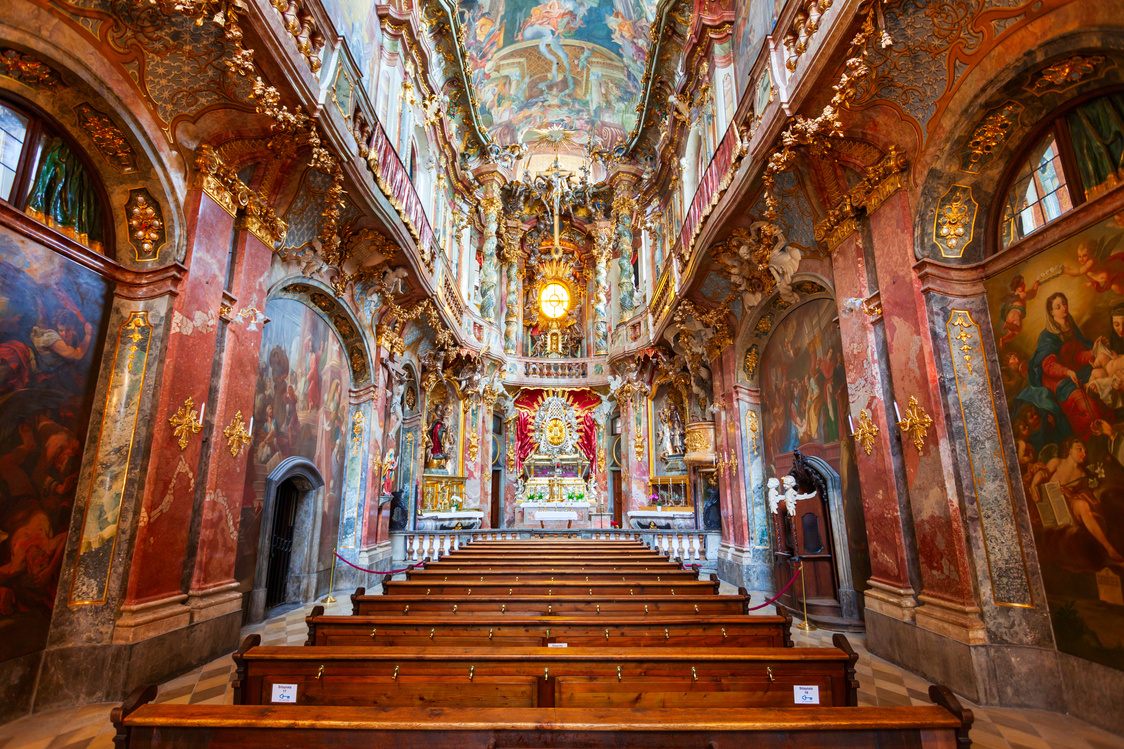 Asam Church or Asamkirche in Munich, Germany