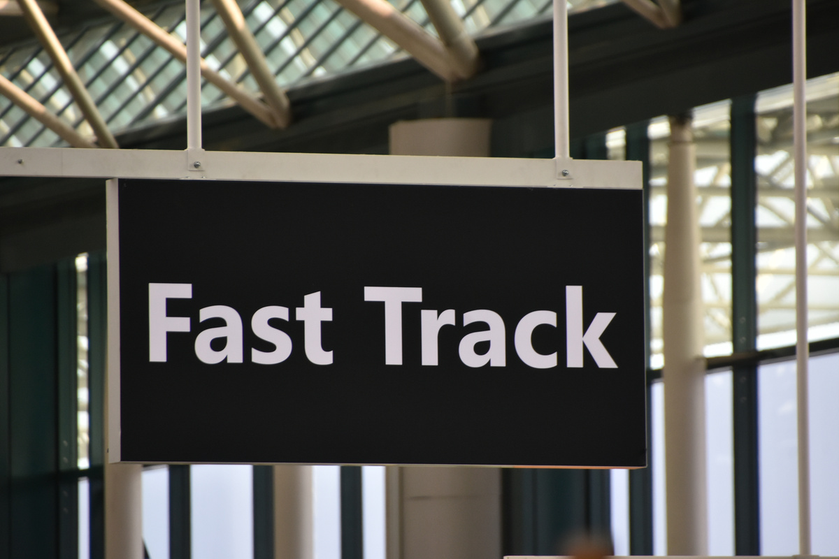 FAST TRACK IN THE AIRPORT